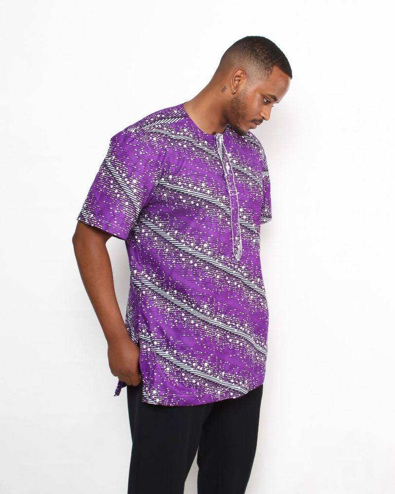 Men’s Marble Splash Ethnic Shirt