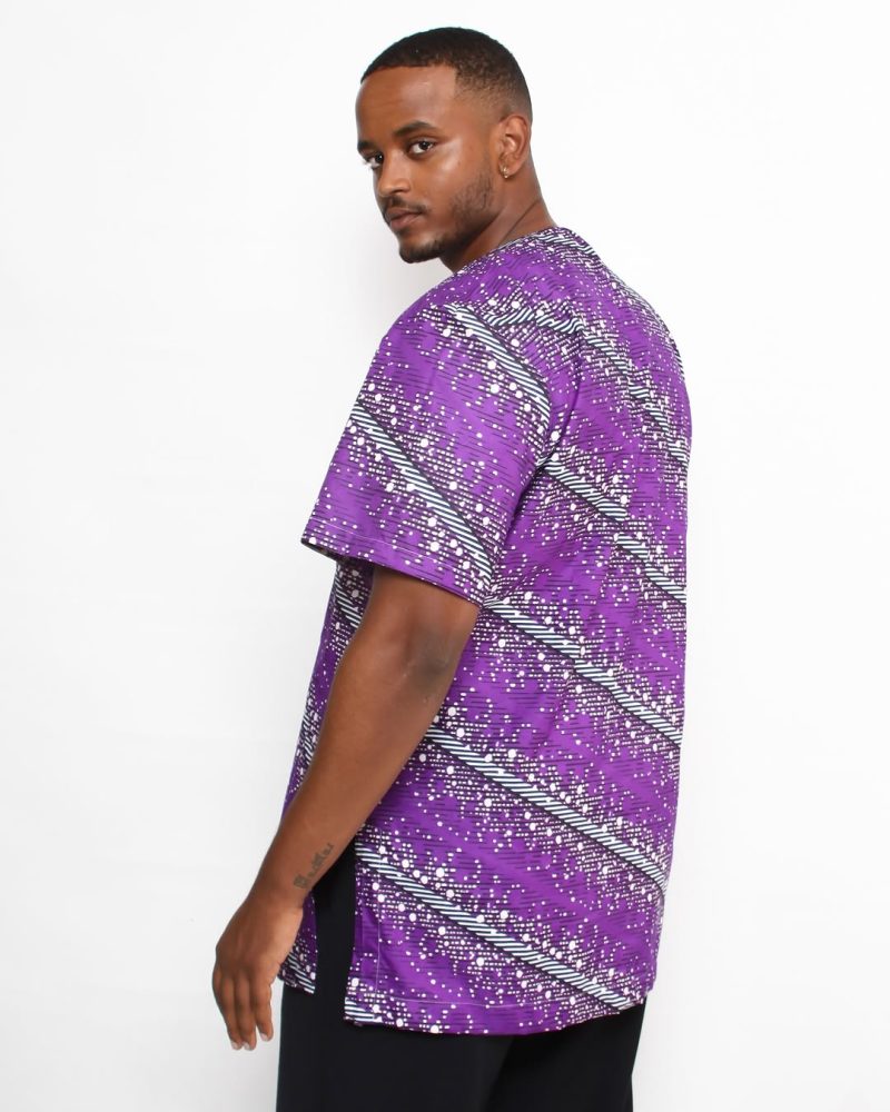 Men’s Marble Splash Ethnic Shirt - Image 3